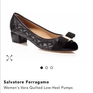 Salvatore Ferragamo Vara Quilted Pumps